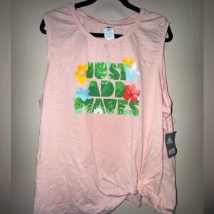 NWT Disney Just Add Waves Mickey Ballon head Sleeveless Top